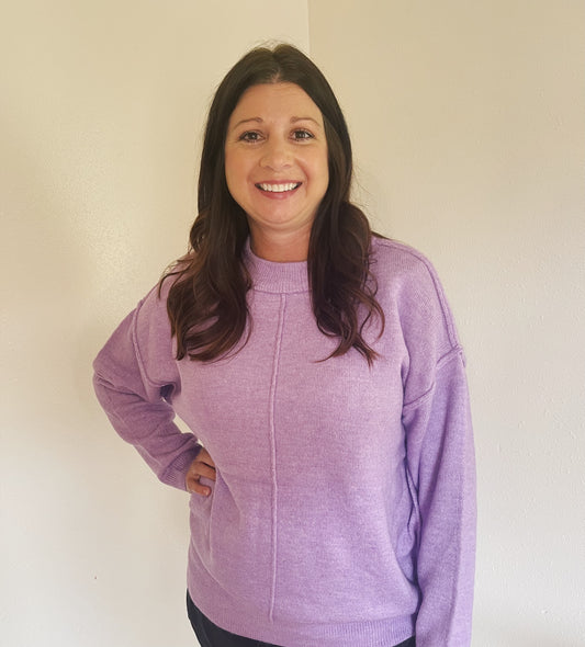 Zenana Oversized Sweater - Lavender