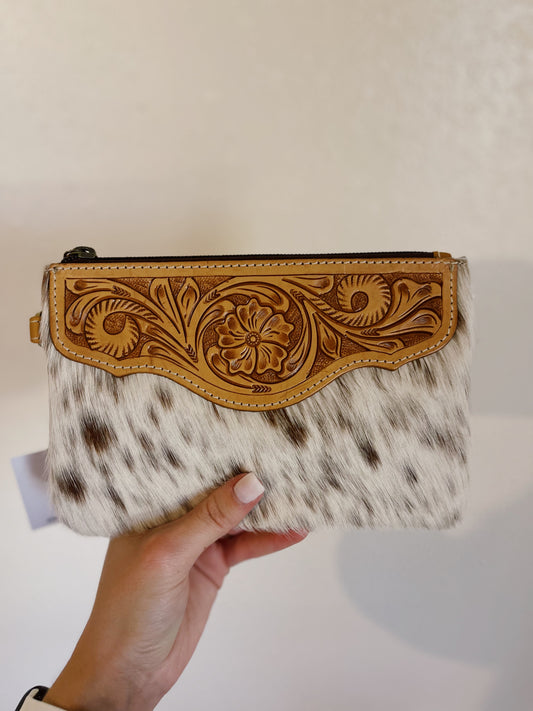 The Carrie Wristlet - Brown