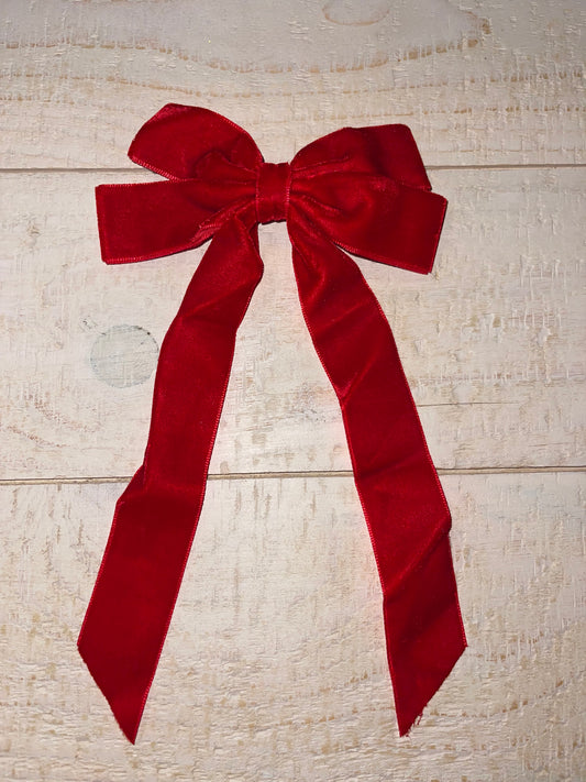Velvet Clip-In Bows - 5 Colors