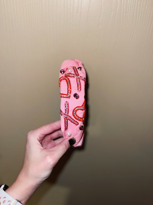Pink XOXO Headband
