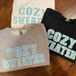 Cozy Sweater Puff Print Sweatshirt